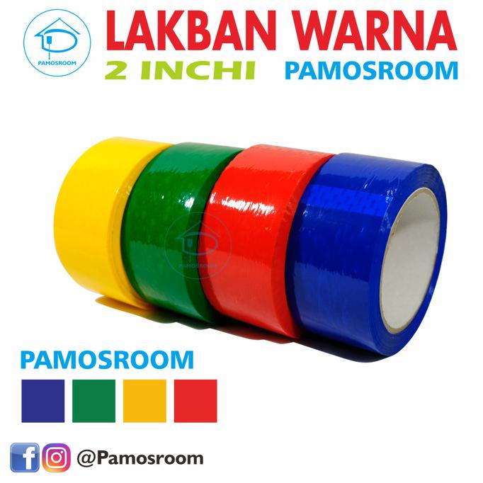 

Diskon Pamosroom Lakban Warna 2inch 48mm 90 Yard Opp Merah Hijau Kuning Biru Diskon