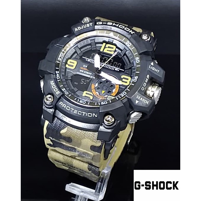 Jam tanggan sporty pria Gsock GG-1000 Army Loreng