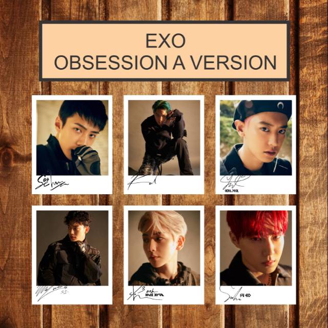 SIGNED KPOP POLAROID EXO OBSESSION ALBUM