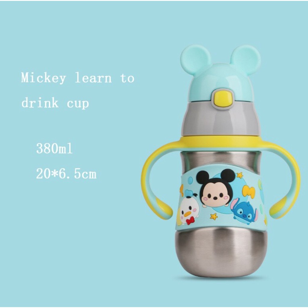 (PROMO )DISNEY ORGINAL Mickey Mouse Thermos learning drinking bottles 480ml-5303