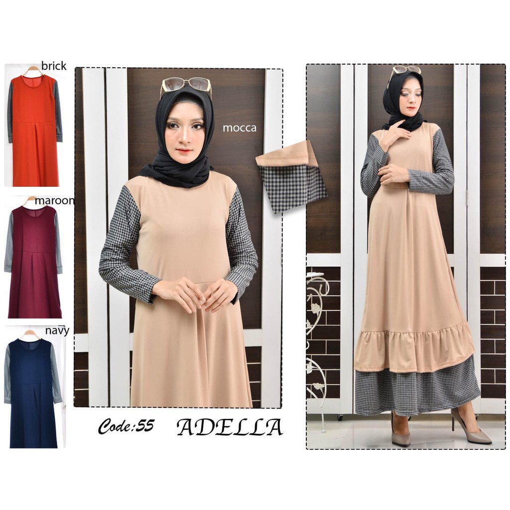 GAMIS TERBARU / BAHAN TEBAL / KOMBINASI KOTAK