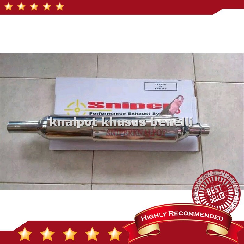 Murah Knalpot benelli motobi 200 efi bass blarr full stainless