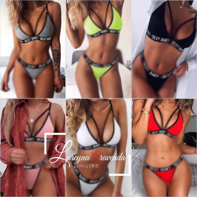 Set Bra + Celana Dalam Seksi Model Bikini Swimsuit LG198