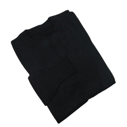PREMIUM BOXY XL - XXL || SWEATER RAJUT TERBARU KOREA-Hitam