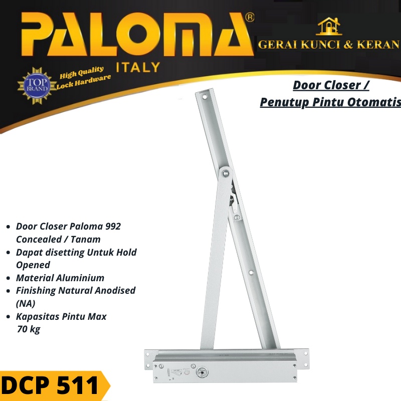 DOOR CLOSER PALOMA 992 CONCEALED NA DCP 511 PENUTUP PINTU OTOMATIS