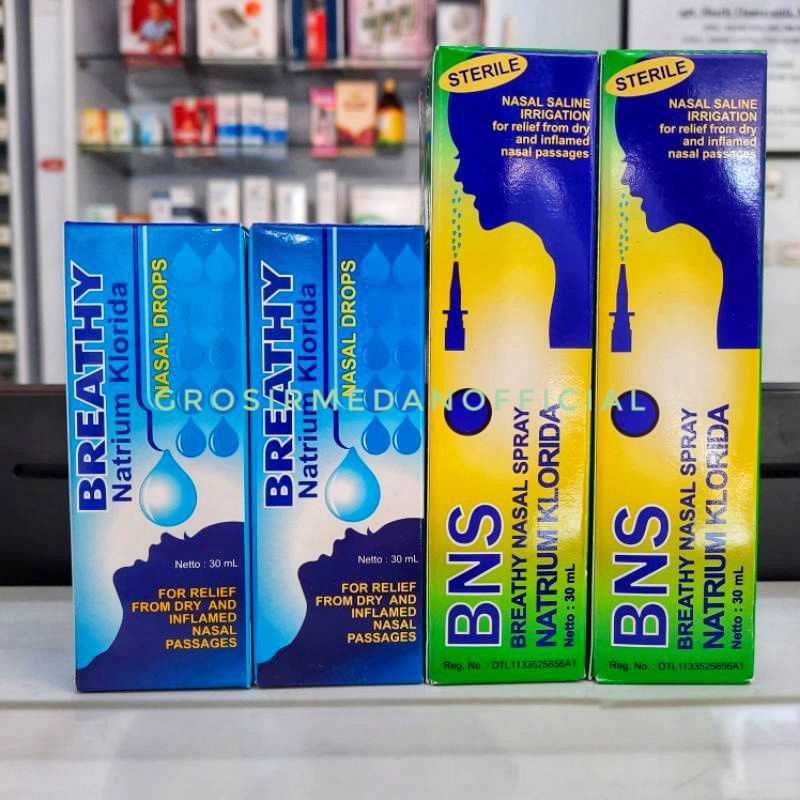 BNS - BREATHY NASAL SPRAY DAN DROP - TETES HIDUNG DAN SEMPROTAN HIDUNG