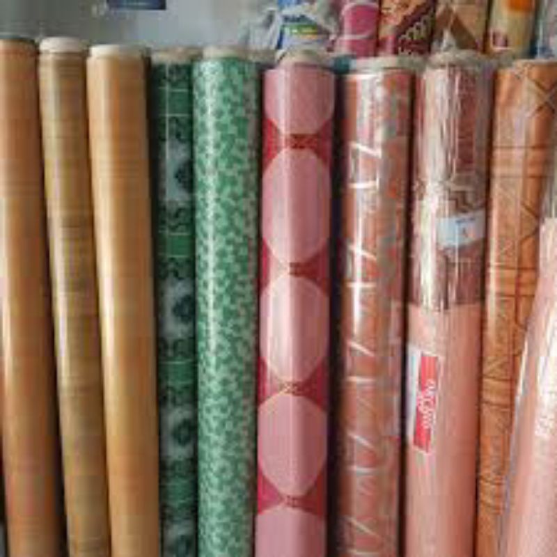 KARPET PLASTIK VINYL 1 ROLL 15 METER/ALAS LANTAI/ALAS MEJA MOTIF RANDOM