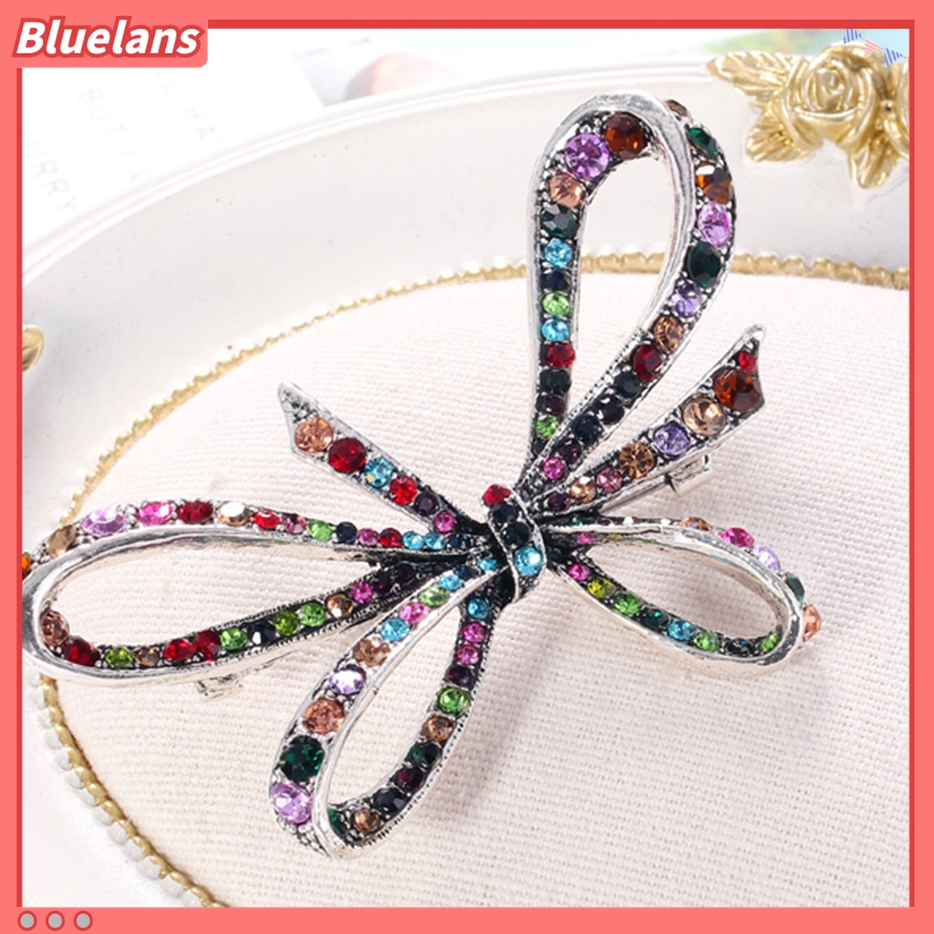 Bros Bentuk Hewan Burung Merak Butterfly Bahan Alloy Aksen Berlian Imitasi Untuk Pesta