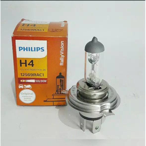 PHILIPS bohlamp HalogenH4 60/55W  dan 100/90W mobil Original