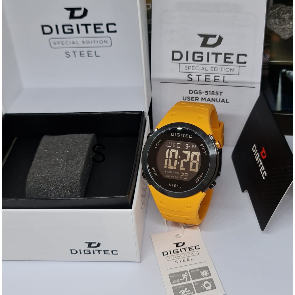 Jam Tangan Pria Cowok Digitec DGS 5185T / Digitec 5185 / DG 5185 Original Spesial Edition Tahan Air