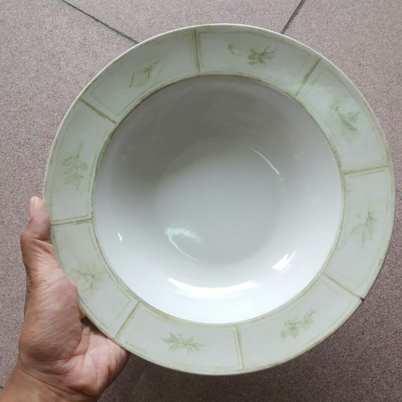SOUP PLATE PIRING CEKUNG KERAMIK HIAS SANGO CANTIK