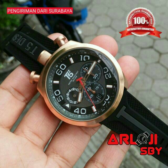 [ COD - ORIGINAL ] JAM TANGAN PRIA T5 H3619 chrono sport original tahan air