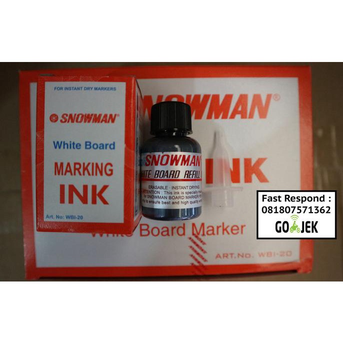 

Tinta spidol whiteboard snowman bg-12