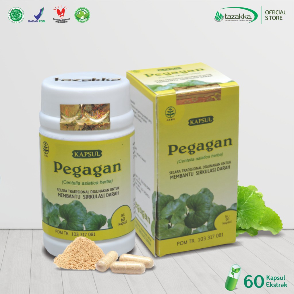 

Kapsul Herbal Pegagan original Tazakka Mengobati Stroke kejang epilepsi nutrisi otak sirkulasi darah