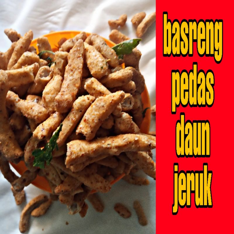 

MURAH POLL.!! PEDAS NAMPOL, BASRENG PEDAS DAUN JERUK 200 GRAM.