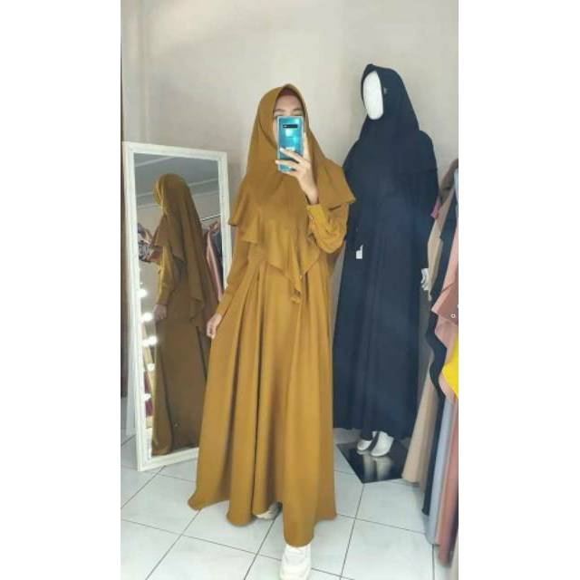 READY GAMIS SHEELA BY ADEN SOFT GOLD SIZE S
