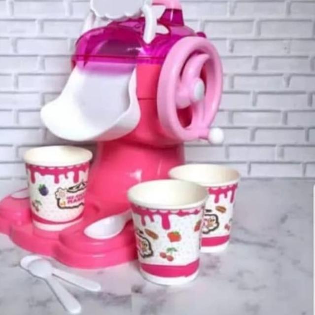 GAS 9.9 Lolitashop344 Mainan Anak - My Ice Cream Maker Pink Alat Mesin Pembuat Ice Cream  hello k