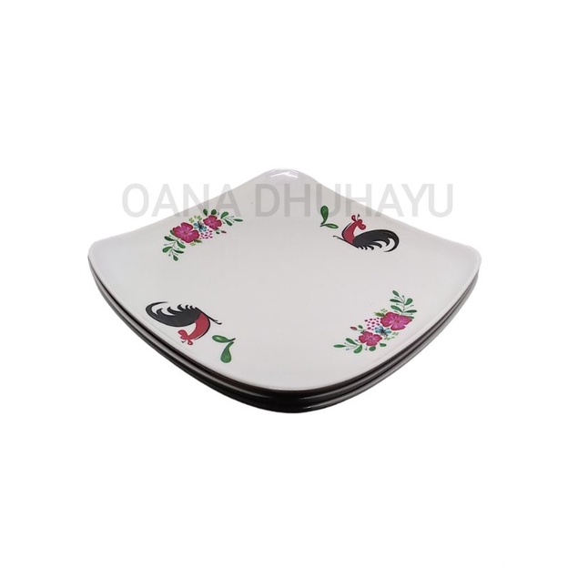 PIRING SAJI MELAMIN AYAM  3 PCS PIRING MAKAN MELAMIN PIRING SAJI MELAMIN