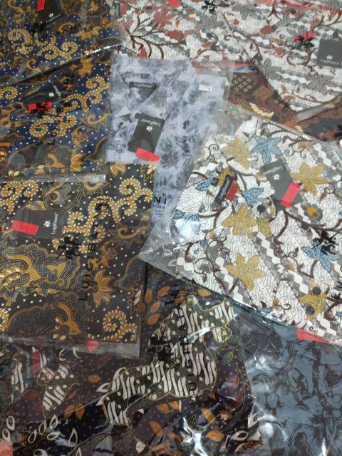 Lbl155 Kemeja Batik Pria Slimfit Original Lengan Panjang