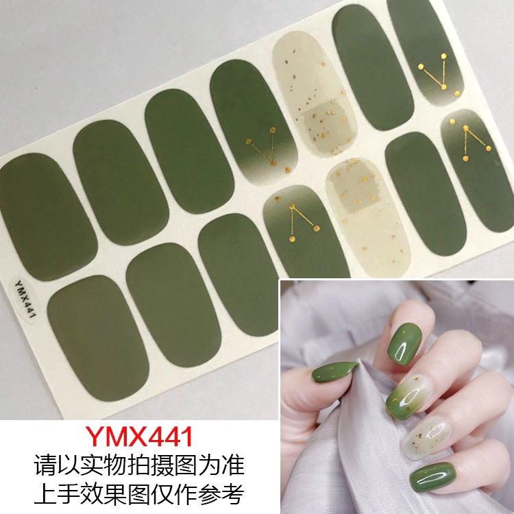 Ymx440-457 Stiker Kuku 3D Bahan Akrilik untuk Nail Art