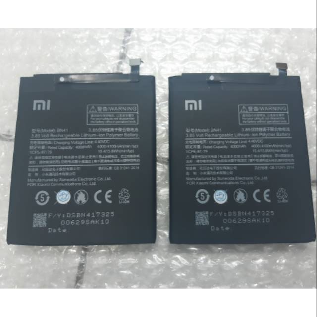 Baterai Xiaomi Redmi Note 4/ Note 4x mediatex BN41
