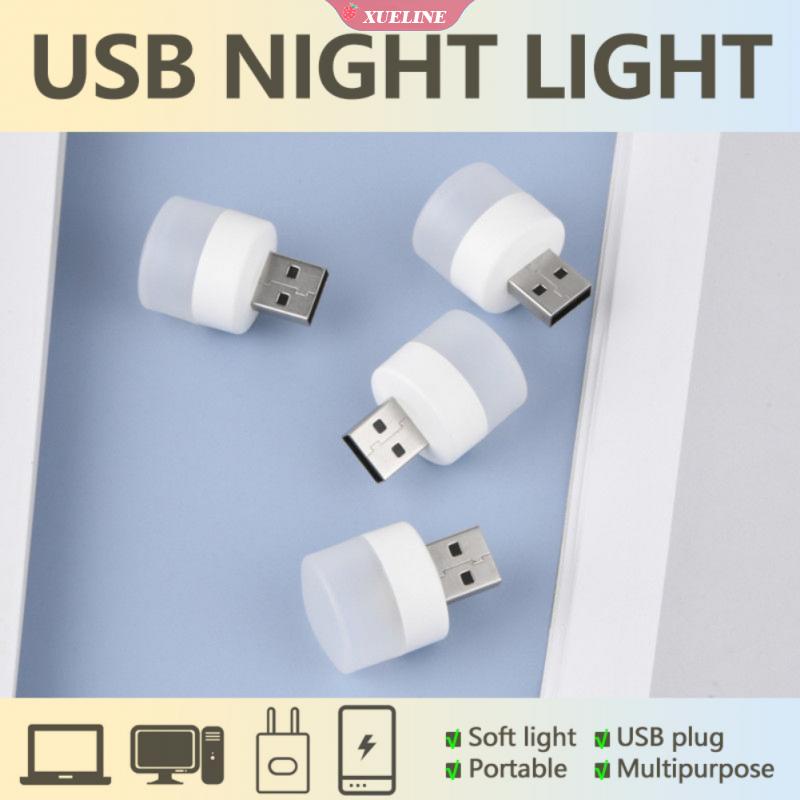 Lampu Malam Led USB Portable Dengan Proteksi Power Charging Untuk Komputer / Handphone