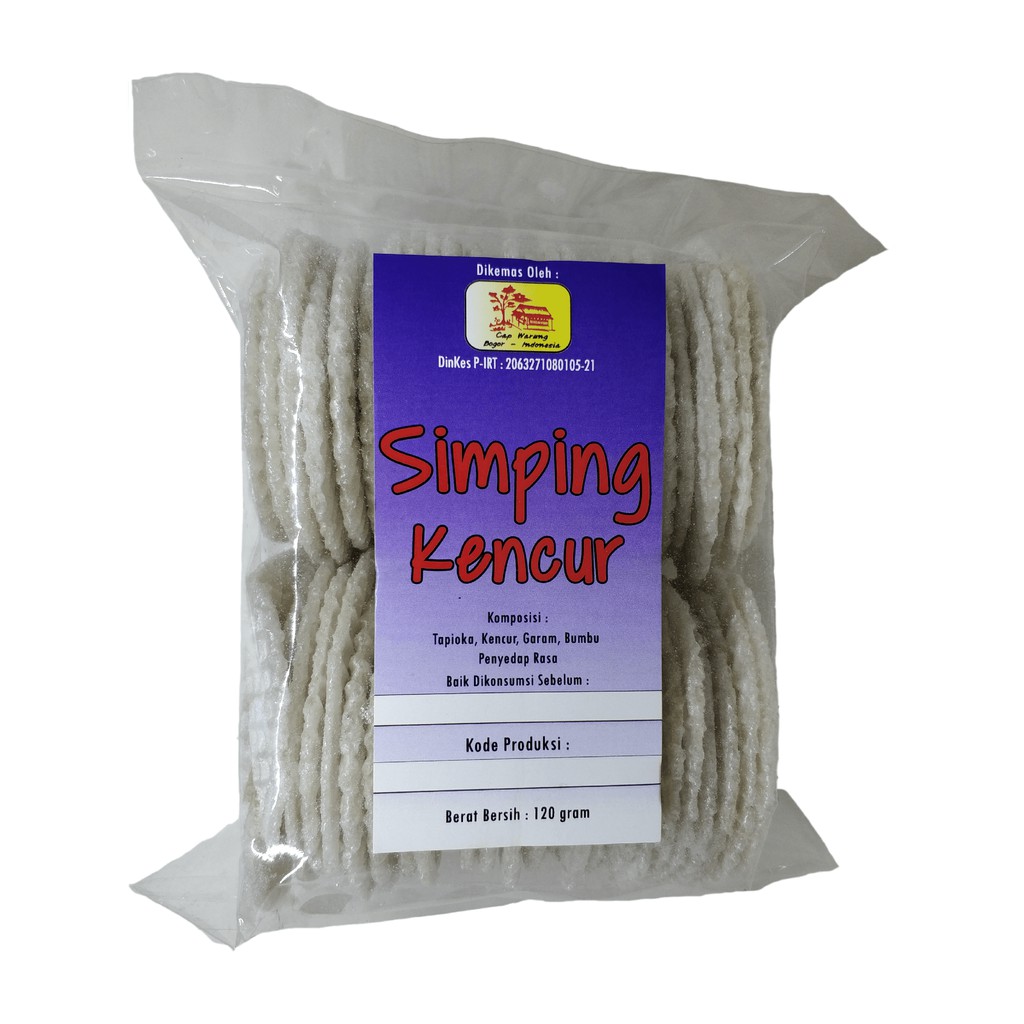 Simping Kencur " Cap Warung " 120 gram Snack Makanan ...