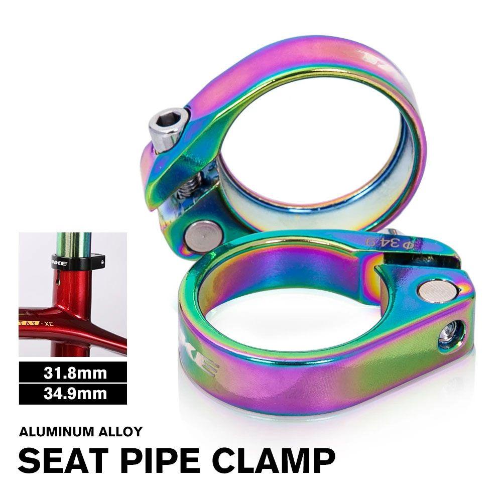 Lanfy Bike Seatpost Clamp Aksesoris Sepeda MTB Bike Sadel Seat Post Clamp Sepeda Seatpost Aluminium Alloy Seat Tube Clamp