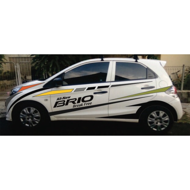 stiker mobil stiker body mobil brio termurah