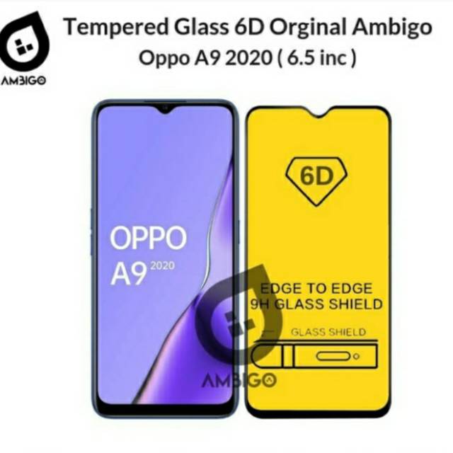 tempered glass oppo A9 2020 A5 2020  A3SA5S A1K A12 A52 A92 A37 A39 F1S anti gores kaca fullayar