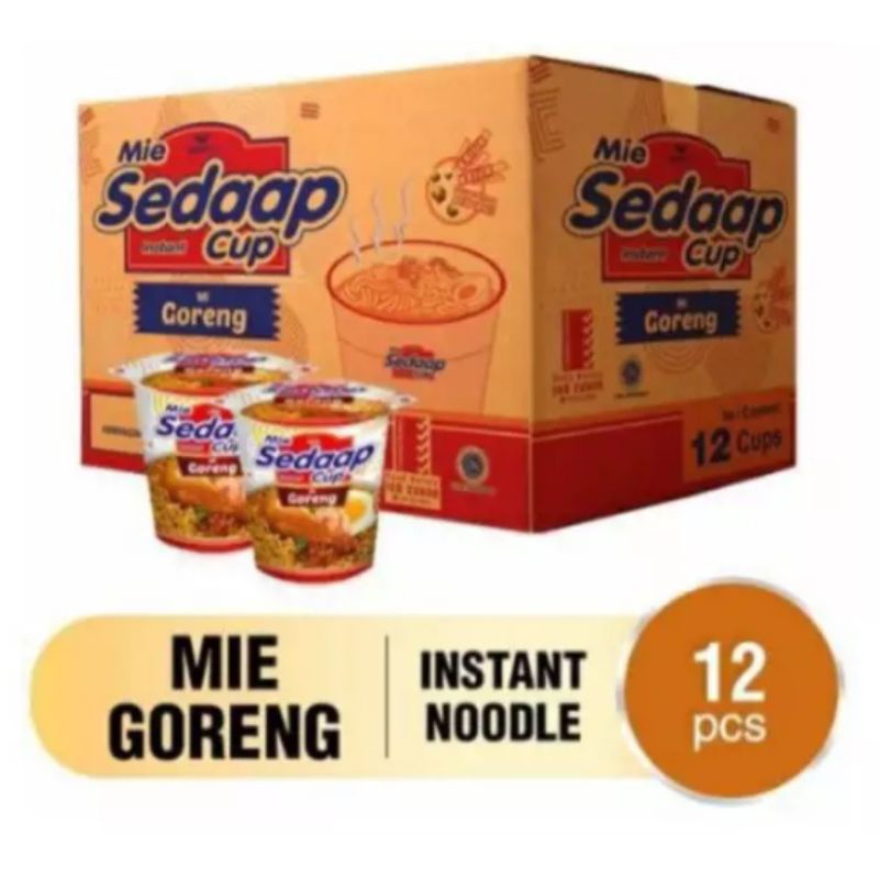 

Mie Sedaap Cup Goreng 75 Gram 1 KARTON ISI 12 cup