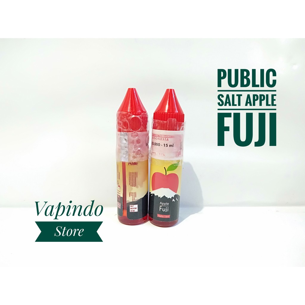 Jual APPLE FUJI SALTNIC SALT NIC BY PUBLIC 15ML 30MG PREMIUM E LIQUID