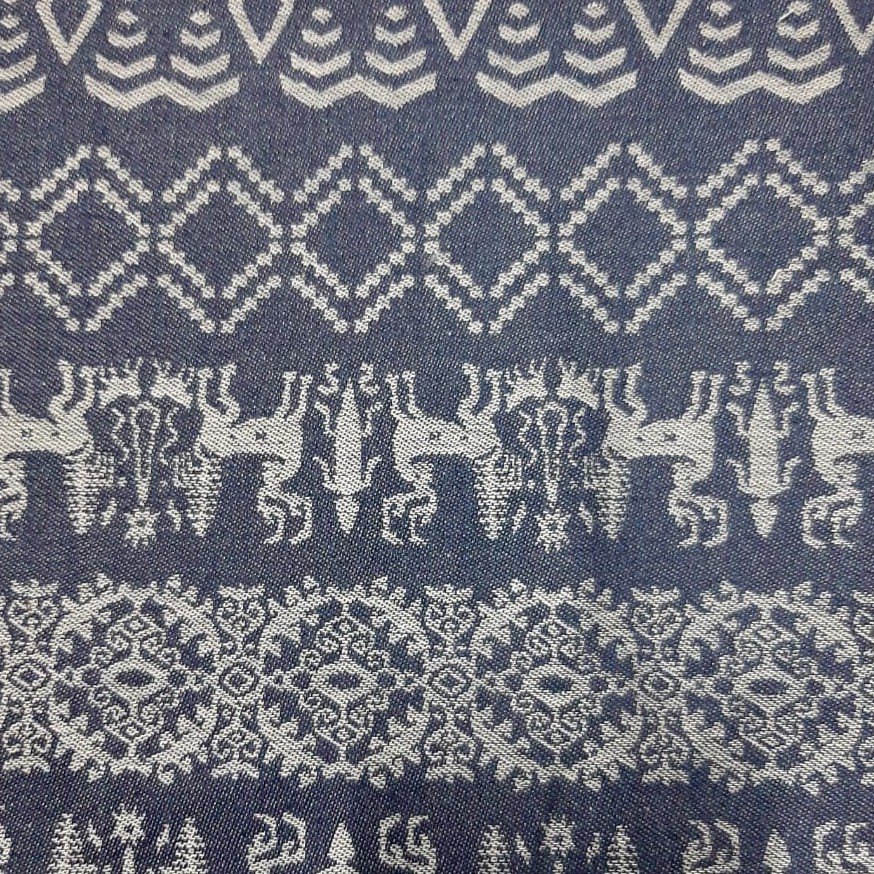 Kain Jacquard Denim Motif Batik_SG1048CE