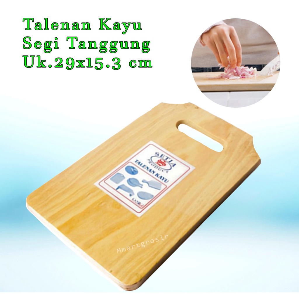 Setia Produk/Talenan Kayu/Talenan/Talenan Segi Tanggung/uk. 29x15.3 cm