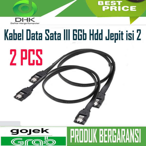 Kabel data Sata 3 / Sata III 6Gb Hdd  Jepit isi 2