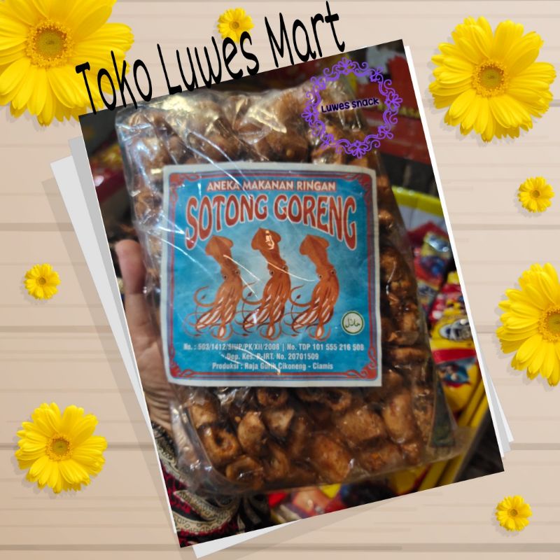 

sotong goreng isi 20pcs-jajanan pedas-snack pedas-makanan ringan pedas-krupuk pedas-jajanan jadul