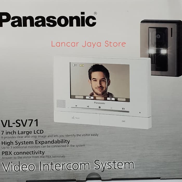 Video Door Phone Panasonic VL-Sv71 - White - Putih