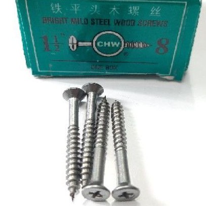 Sekrup Kayu CHW Plus 1-1/2&quot; x 8 inci / Wood Screw (A166)