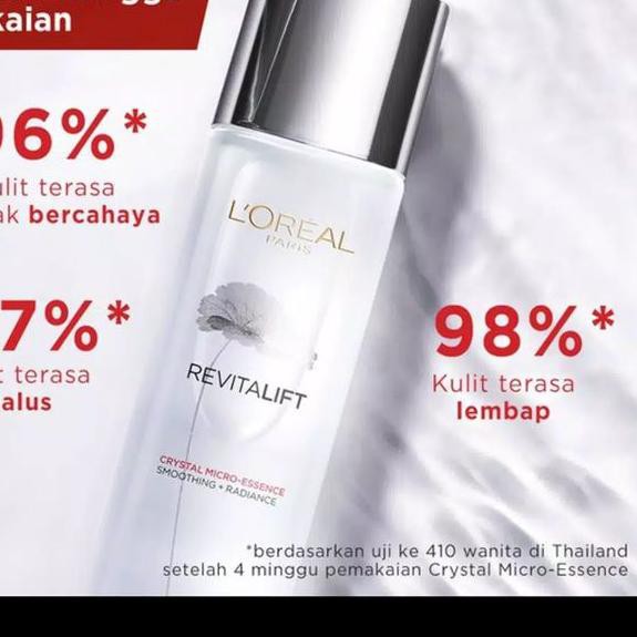 ➴ Loreal paris revitalift crystal micro essence serum water skincare 65m ✭