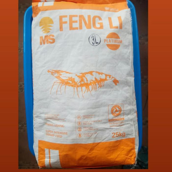 Fengli 3 Feng Li 3L Pakan Tenggelam Pelet Udang Lobster Air Tawar 1Kg
