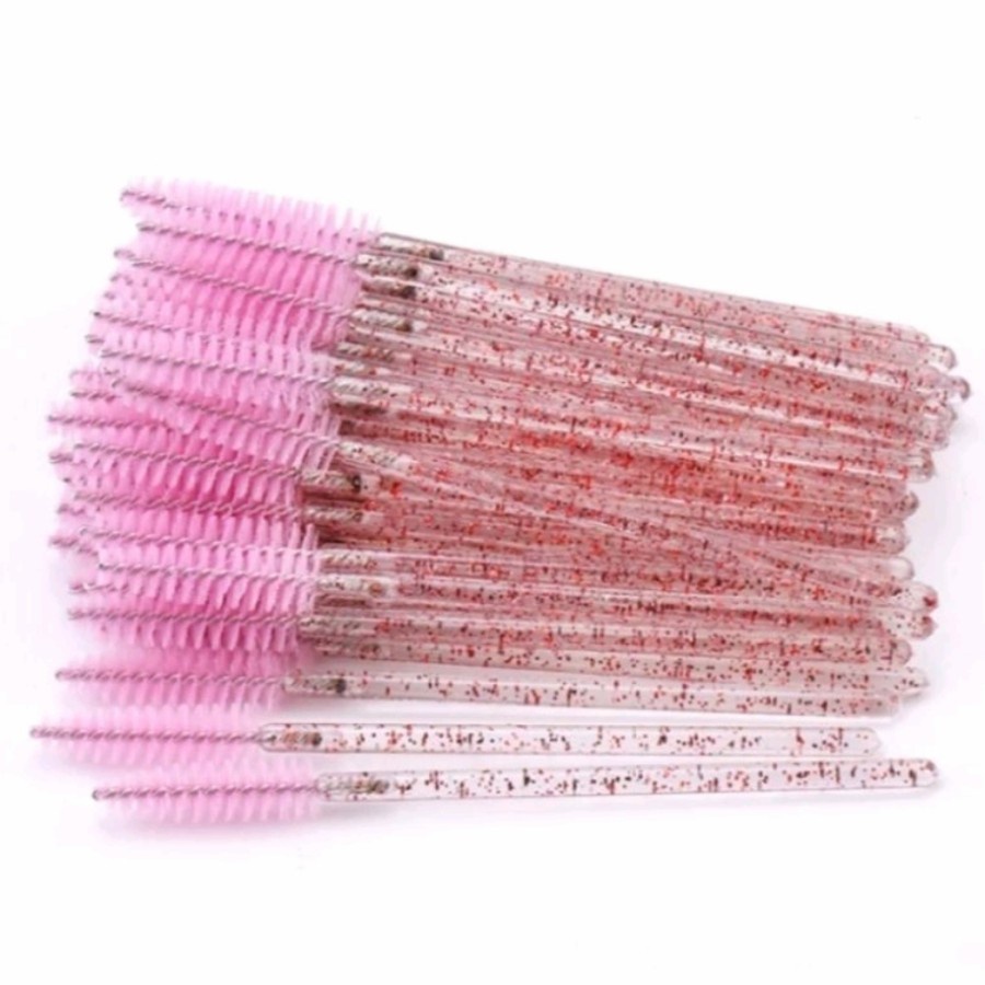 MASCARA WAND GLITER  50 PCS/ BRUSH BULU MATA GLITTER