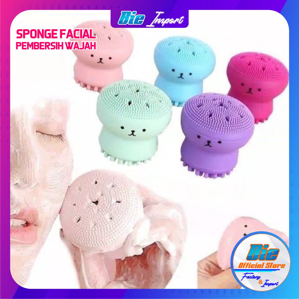 Sponge Octopus Spon Pembersih Wajah Korean Style Impor