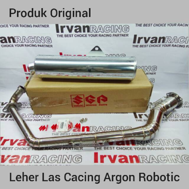 KNALPOT VIXION OLD OR NEW PLUS SILENCER CKD ORIGINAL FULLSET