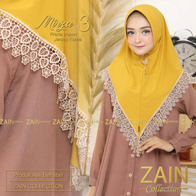 Jilbab instan mirza renda ori zain collection
