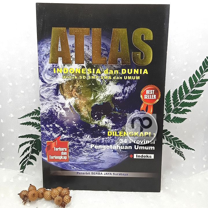 Atlas Dunia ukuran kecil penerbit Serba Jaya
