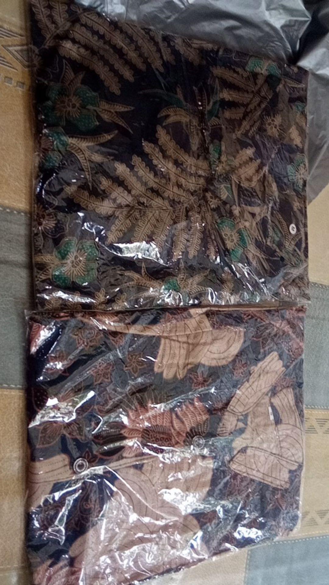 Tey-17 Batik Wanita Asj Sa Hrb026 Kenongo Kemeja Tosca Pendek