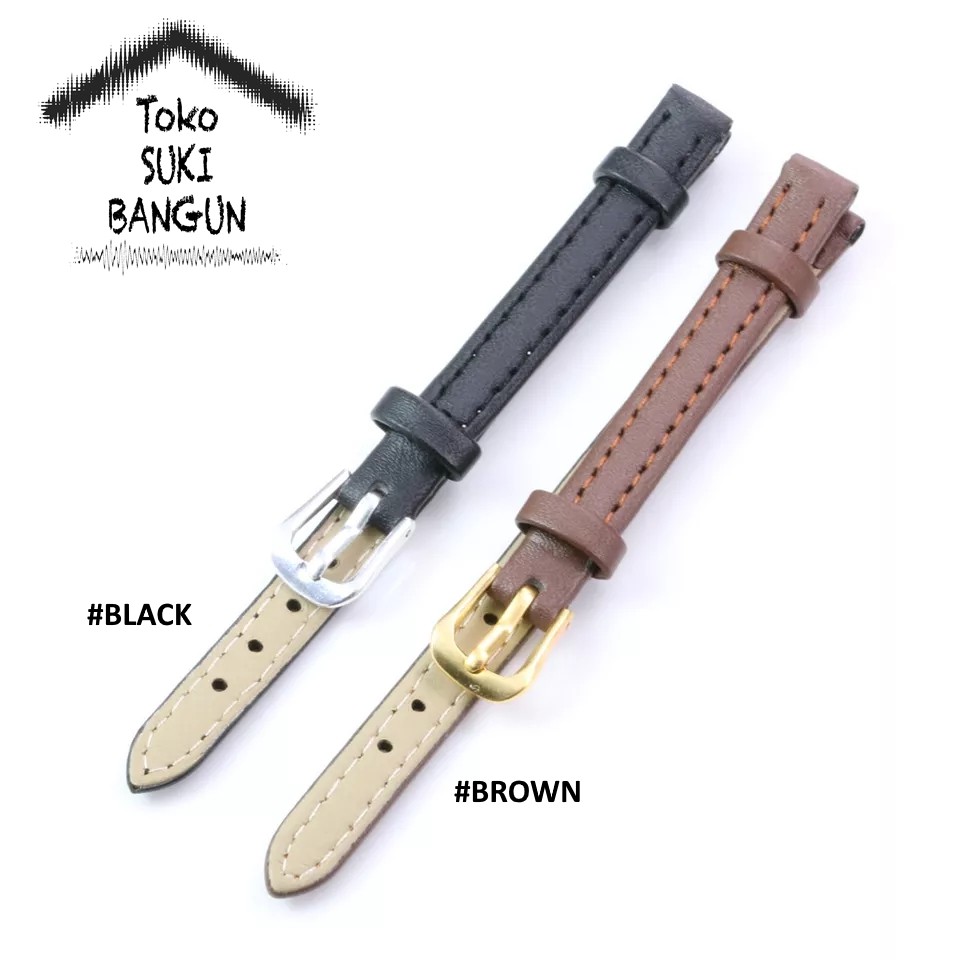 TALI JAM 8mm Leather PLAIN Soft Watch Band Strap