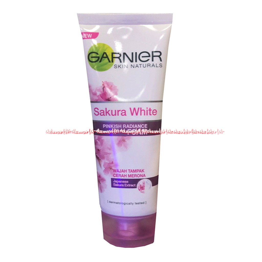 Garnier Sakura White Pinkish Glow Foam Whip Gentle Foam Sabun Cuci Muka Untuk Wajah Cerah Merona