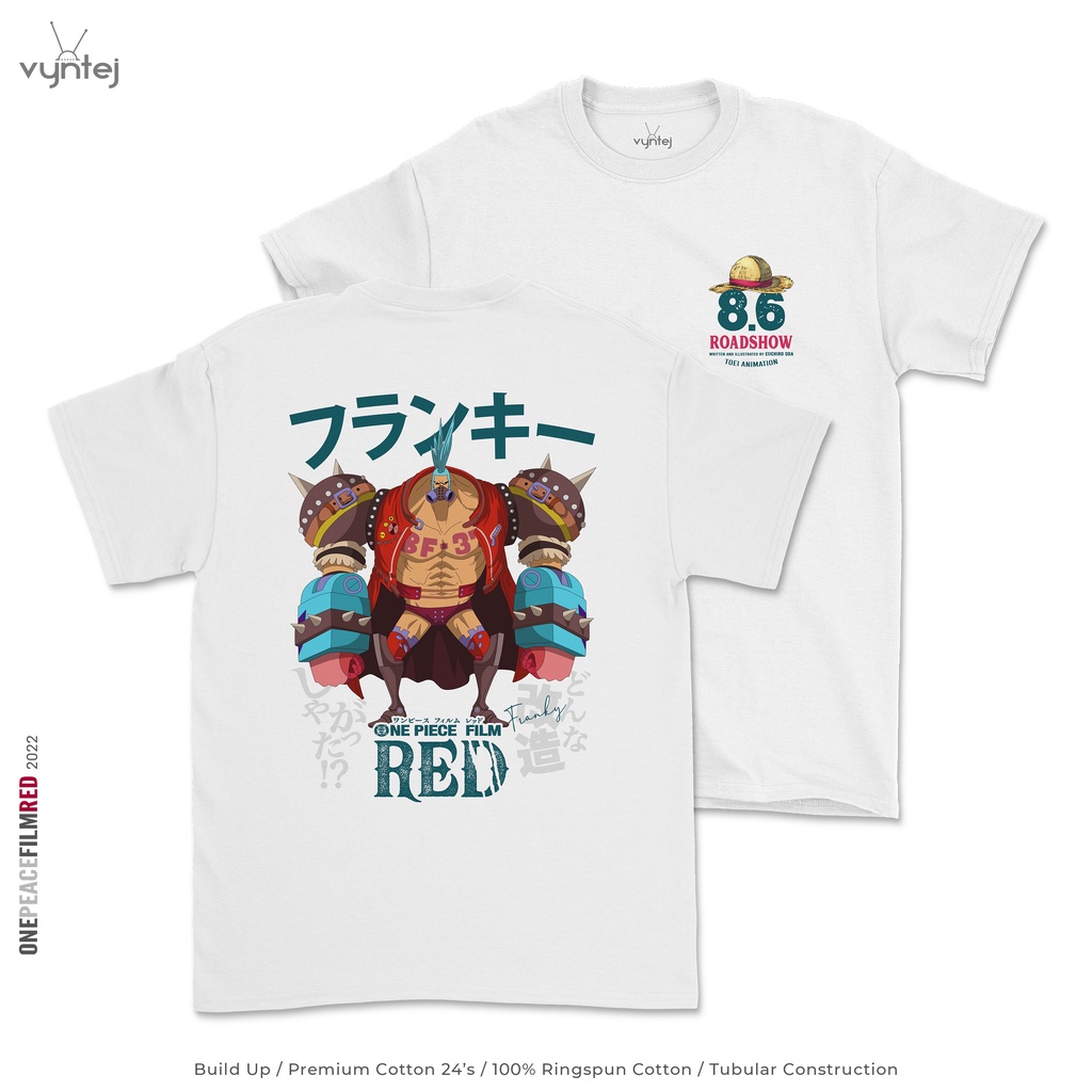 Kaos ONE PIECE FILM RED Franky - Anime T Shirt | Baju Movie Manga - 013
