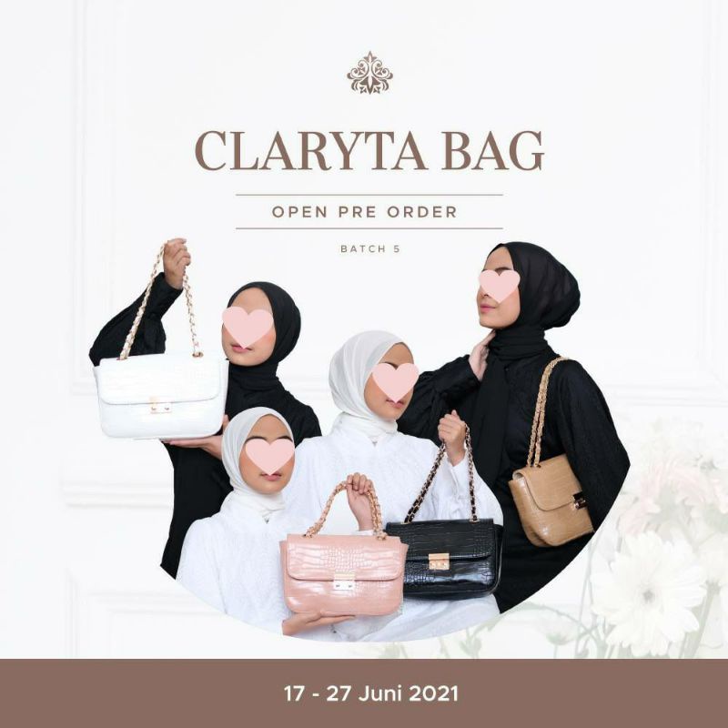 LUNAIR Claryta Bag || Tas wanita || tas cantik kekinian kondangan tas sintesis